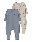 Name IT Herren Nbmnightsuit 2P Zip Ff Airplane Noos, Peyote, 104 EU
