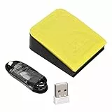 Annadue Einzelnes Fußschalterpedal, Kabelloser 2.4G/Bluetooth/kabelgebundener USB Fußschalter Programmierbare Computertastatur,Hochempfindliches Fußschalterpedal für PC, Laptop
