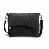 Gladdon Umhängetasche damen,Schultertasche mit Reißverschluss, Crossbody Tasche, Leder Handtasche Klein, Daypack……