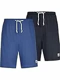 Jan Vanderstorm Herren 2er Pack Schlafshorts Charle (kurze Schlafhose) blau, 4XL (XXXXL) - 68/70