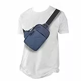 DONGKER Brusttasche Herren, Leichte Sling Chest Crossbody Bag, Wasserdicht Schulter Backpack Umhängetasche Schultertasche Crossbag für Heren/Damen Reise, Wandern, Radfahren, Laufen