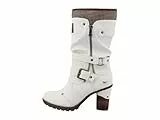 Mustang Damen 15M0162001 Mode-Stiefel, White, 37 EU