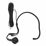 TIKATARER Das Mikrofon mit 6,35 -mm -Ohrhoben -Mikrofon -Mikrofon -Mikrofon -Schwankungen Mikrofon Ergonomisch Dynamisch 16,4 -Fuß -Kabel -Headset -Mikrofon für Karaoke