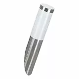 EGLO LED Außen-Wandlampe Helsinki, 1 flammige Außenleuchte, Wandleuchte aus Edelstahl in Silber und Kunststoff in Weiß, E27 Fassung, IP44