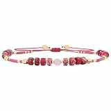 KELITCH Seed Perlen Freundschaft Armbänder Dünne Seil Armbänder Frauen Handgemachten Schmuck (Rose I)
