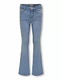 ONLY A/S Mädchen Kogroyal Life Reg Flared Pim020 Noos Jeans, Light Blue Denim, 152 EU