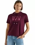 Kurzarm Shirt mit Kapuze und Wording