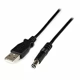 StarTech.com USB2TYPEN1M USB 2.0 auf Hohlstecker Typ N Kabel - USB A DC 5V 5,5mm Stecker 1m
