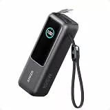 Anker 165W 25000 mAh Laptop Powerbank, Ladegerät mit 70cm ausziehbarem Kabel & Trageband, 3 USB-C Ports für Laden mehrerer Geräte, Für MacBook Pro, iPhone 17/16/15, Samsung und mehr (flugzeugtauglich)