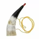 CLISPEED Wikinger Horn Spielzeug Aus WasserbüFfelhorn Mit Sanftem Klang Tragbar Party Horn FüR Sport Outdoor Jubel Lanyard in ZufäLliger Farbe