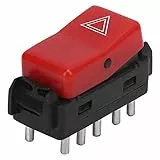 Akozon Warnblinkschalter 1248200110 Warnblinker Not-Blinklicht Warnblinkschalter-Zugbetätigung Ersatz für Benz W124 W201 W202