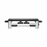 WMF Lono Selection Raclette Grill für 8 Personen, 1500 W Leistung, 8 antihaftbeschichtete Pfännchen, 8 Spatel, variable Temperaturkontrolle, Ablage unter der Grillplatte, Cromargan Edelstahl, schwarz
