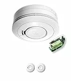 Ei Electronics Ei650RF Funkrauchmelder, Bundle aus funkvernetzbarem Rauchwarnmelder und Funkmodul im 2er Set, Testsieger Stiftung Warentest mit Batterie für 10 Jahre, weiß