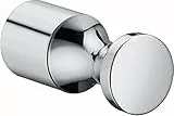 Keuco Elegance Handtuchhaken, Metall verchromt, Made in Germany, für Handtücher und Bademäntel, inkl. Schrauben und Dübel, Handtuchhaken zum Bohren