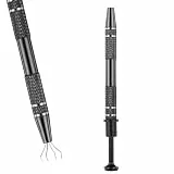Styquenzer Piercing Kugel Aufdreher 4 Zinken Perlenhalte 12cmPiercing Kugelhalter Schmuck Pinzette Prong Pinzette Schmuck Pick Up Werkzeug Prong Piercing Kugelhalter für SchmuckUhren Schwarz