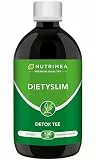 Detox Tee zum Abnehmen - DietySlim 100% Vegan | Natürlich Leber & Körper entgiften | 6 Wöchige Entgiftungskur | Entschlacken, Entwässern Grüner Tea - 500ml