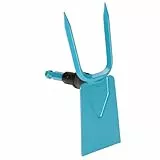 Gardena combisystem-Gartenhacke: Hacke mit geradem Blatt, 2 Zinken, 7,5 cm Arbeitsbreite, aus hochwertigem Qualitätsstahl, Duroplast-beschichtet (3218-20)