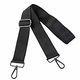 Shengxi Tragegurt Tasche Schwarz Verstellbar Taschengurte Breiter Gurt Zum Wechseln Taschenband Schulterriemen für Crossbody Bag Umhängetasche Ersatzgurt Taschengurt DIY Zubehör für Handtaschen