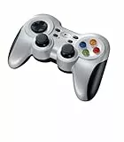 Logitech F710 kabelloses Gamepad, Spiele-Controller mit Konsolenartigem Layout, 4 Tasten D-Pad, Komfortable Griffflächen, PC - Grau/Schwarz