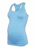 MAMALICIOUS Damen Mlheal Active Top A., Azure Blue, Einheitsgröße