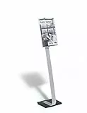 Durable Präsentationsständer Crystal Sign Stand A3, für Hoch- und Querformat, 481923