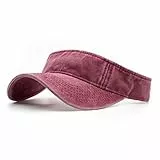 Ruyosn Unisex Visor Cap Schirmkappe Weinrot