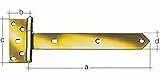 Alberts 310615 Kreuzgehänge | mit verpresstem Stift | galvanisch verzinkt, dickschichtpassiviert | Band 192 x 34 mm | Scharnier 90 x 45 mm