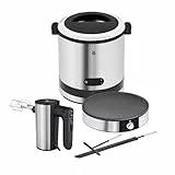WMF Set 3-teilig Küchenminis 3in1 Eismaschine, Ice Maker für Frozen Joghurt, Sorbet und Eiscreme und Lono Crepes Maker, Creperie mit Wender und Teigverteiler und Kult X Edition Handrührgerät