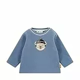 Steiff Sweatshirt EU Größe 56 Stonewash, Langarm-Sweatshirt, Longsleeve für Kinder, Pullover langärmelig, Babyoberteil, ideales Basic Shirt, bequem und weich, waschmaschinenfest