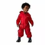 Regatta Kleinkinder Kinder Puddle Suit V Wasserdichter & Reflektierender Einteiler-Regenanzug,Red,24-36m