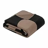 s.Oliver Decke 150x200 cm - Baumwollmix, Made in Germany, warm & waschbar, Kuscheldecke schwarz beige