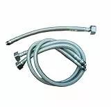 G1/2' Sanitärschlauch 304 Edelstahl Kalt-Warmwasser Flexibler Wasserhahn Wasserversorgungsschläuche Wasserhahn Ersatzteile Schlauch(3PCS For Pure faucet)