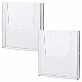 helit H2350202-2 - Prospekthalter Wand the help wall DIN A4, 2 Stück, transparent