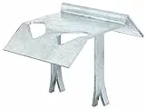 Alberts 210939 Auflaufstütze | zum Einschlagen oder Einbetonieren | feuerverzinkt | 125 x 47 mm