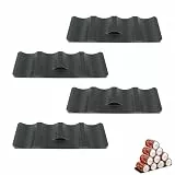 jinminamz Flaschenhalter Kühlschrank, 4 Stück flaschenregal kühlschrank universal, Stapelbar Kühlschrank Organizer Flaschen für Küche Speisekammer Kühlschrank, Schrank (Schwarz)