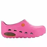 Oxypas Safety Jogger Arbeitsschuhe Damen - Antistatische und rutschfeste Sicherheitsschuhe Herren, Leichter Clog für Medizin, Pflege und Gastro, Antibakteriell, Rosa, EU 41/42