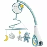 Chicco Next2Dreams Babybett Mobile mit Licht und Musik - 3 in 1 Baby Mobile Kompatibel mit Next2Me Babybett, mit Soundeffekten, Nachtlichtprojektor und Klassischer Musik - 0+ Monate, Blau