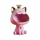 Umikk Schmuck Stueck Katze Figuren Lagerung Box, Lachende Katze Schlüssel Aufbewahrungsbox, Großen Statue Schreibtisch Kleinigkeiten Behälter Organizer Skulptur,Katze Skulptur Statue Harz für Home