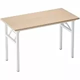 SogesHome Klapptisch Computertisch 120 x 60 x 75 cm PC Schreibtisch Büroarbeitsplatz für Home Office Verwendung Schreibtisch Esstisch Konferenztisch, Pink Oak