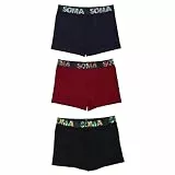 Ntelioglou 3er-Pack Boxershorts Herren Baumwolle | Bequeme, Elastische & Atmungsaktive Herrenunterwäsche | Weiche, Gemusterte Unterhosen Männer | Elastisch & Langlebig für Alltag & Freizeit
