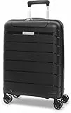 Aerolite Erweiterbar 55x40x20cm auf 55x40x23 cm Lufthansa Eurowings Condor Wizz Air Priorität und mehr Maximale Größe, Leichtes Hartschale Handgepäck Koffer 55x40x20 55x40x23 mit 4 Rädern