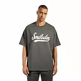 SMILODOX Herren T-Shirt Lorik - Locker geschnittenes Oversize Shirt mit Retro Frontprint, bequemem Rundhalsausschnitt und weichem Material für einen modernen Streetwear Look