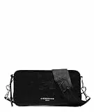 LIEBESKIND Berlin Damen-Umhängetasche „Clarice M“ – Crossbody Bag Damen aus Leder mit verstellbaren Schulterriemen – Damen-Schultertasche, großzügige Fächer mit Reißverschluss und Knopfverschluss