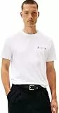 Tommy Hilfiger Herren T-Shirt Kurzarm Small Crest Outline mit Rundhalsausschnitt, Weiß (White), S