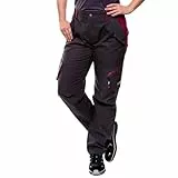 NEO TOOLS Damen-Arbeitshose, Gr. S-XXL | 65% Baumwolle, 35% Polyester, 245 g/m2, Mehrzwecktaschen, Tasche mit Klettverschluss; Gummiband seitlich, ausprofilierter Kniebereich
