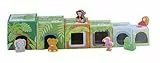 Trudi Savana stapelbare Würfel | Sevi | Holzspiele für Kinder. Handmade Sevi Spielzeug. Pädagogische Gebäude | 12x57x12cm | Konstruktionen und Spielsets | Modell 88008
