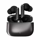 VIVANCO Bluetooth® 5.3 Metal Pair Pro Noise Cancelling True Wireless Earphones, In-Ear Kopfhörer mit Ladecase, bis zu 20 Stunden Wiedergabe (Schwarz Metallic)