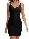 Joyshaper Damen Shapewear Slips Bauchweg Formend Miederkleider Unterkleid Kleid für Frauen Nahtlose Unterwäsche Schwarz L