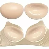 Wieysdoo Silikon-BH-Einlagen Push-Up Booster Pads mit medizinischem Kleber – Unsichtbare BH Polster für Bikini, Badeanzüge & rückenfreie Kleider – Wasserdicht, wiederverwendbar, 1 Paar