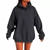 ZHENDEGL Kapuzenpullover Damen,Hoodie Damen Kapuzenpullover Pullover Herbst Winter Casual Sweatshirt Langarm Baumwolle Hoody Oberteile mit Kapuze,Y2k Hoodies